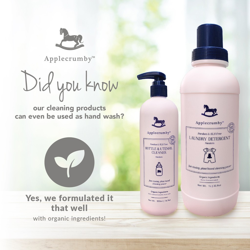 Applecrumby Laundry Detergent Mandarin Flavor -1 Liter