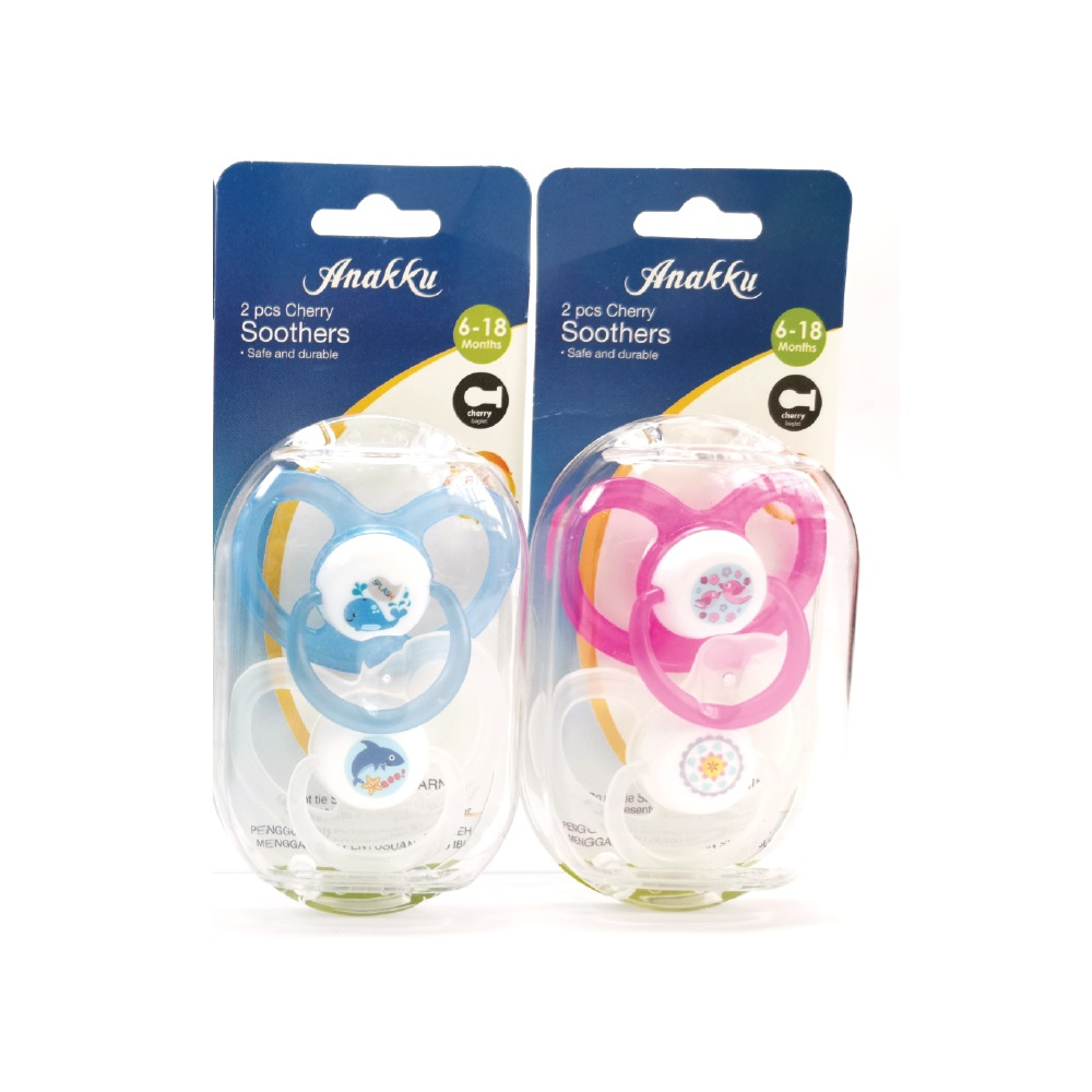 Anakku Cherry Soother (6 - 18 Months) - Assorted Design (2 Pieces) - 163-242