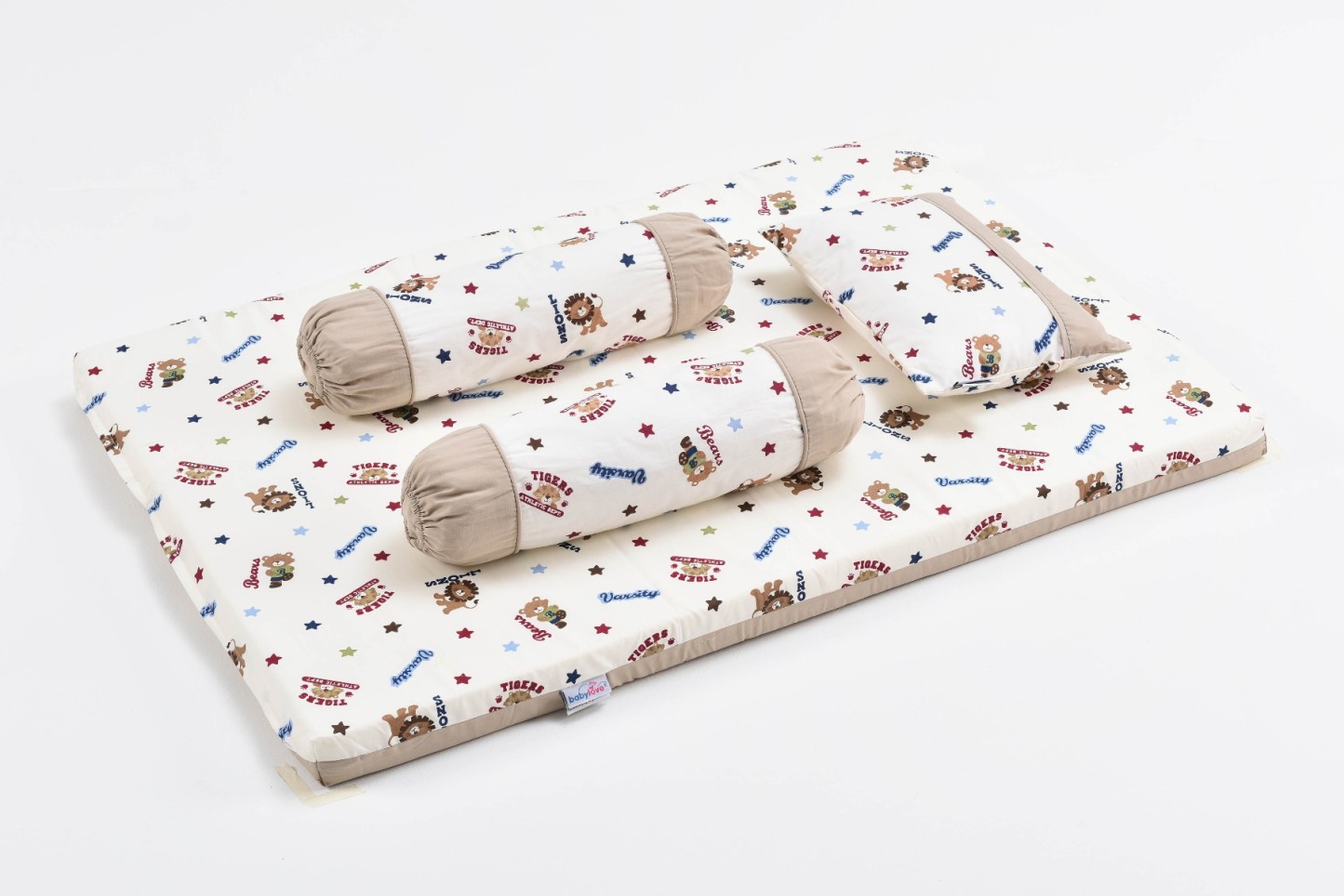 Baby Love 4 in 1 Mattress Set with Pillow & Bolster - Animals Star (Model: 2980)