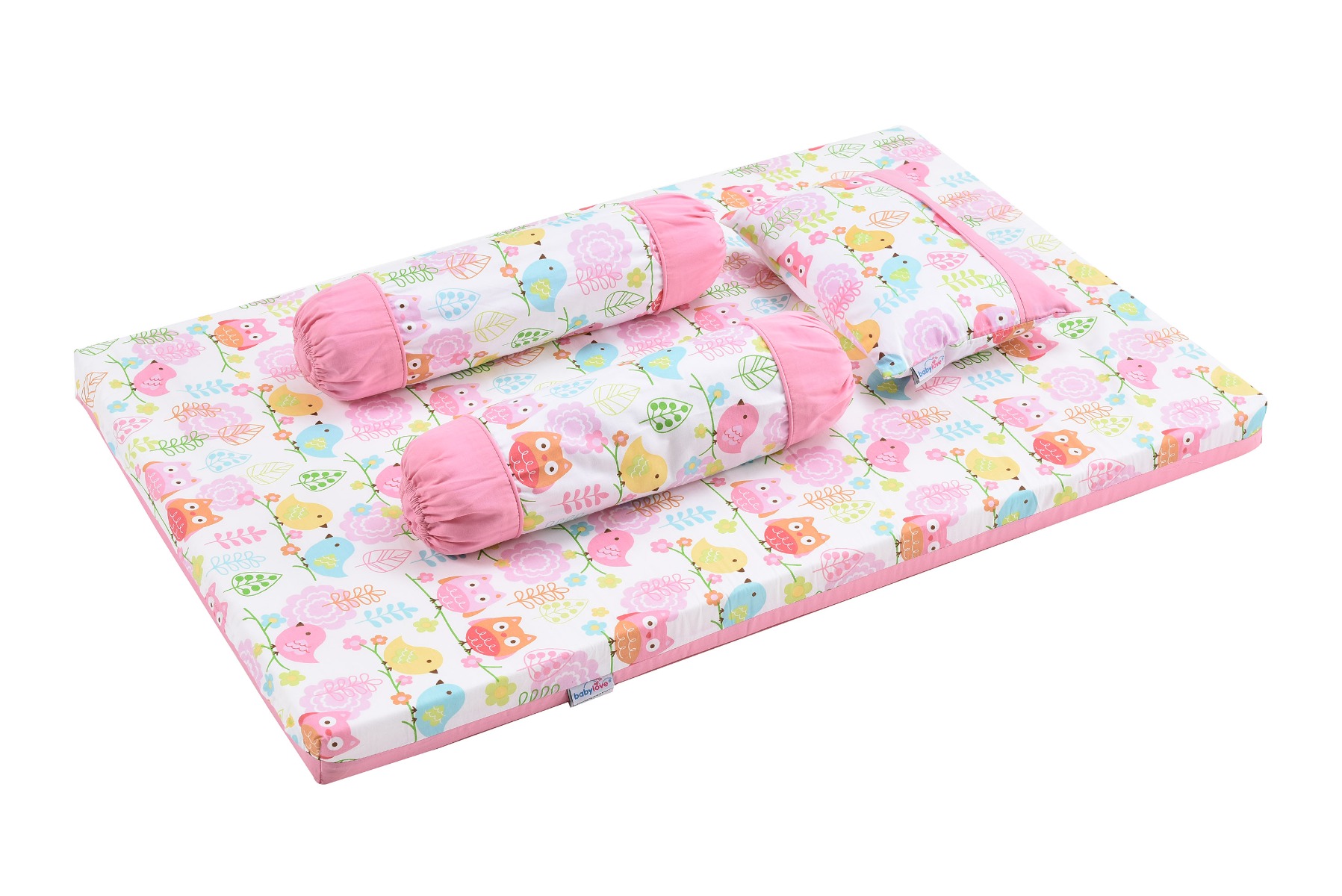Baby Love 4 in 1 Mattress Set with Pillow & Bolster - Secret Garden (Model: 2980)
