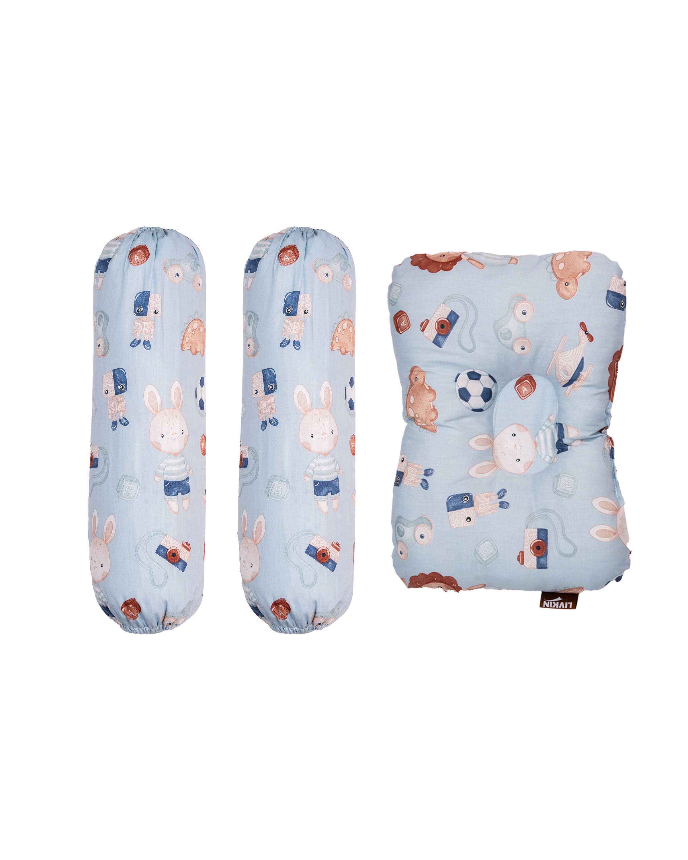 LIVKIN 3IN1 DIMPLE PILLOW & BOLSTER SET