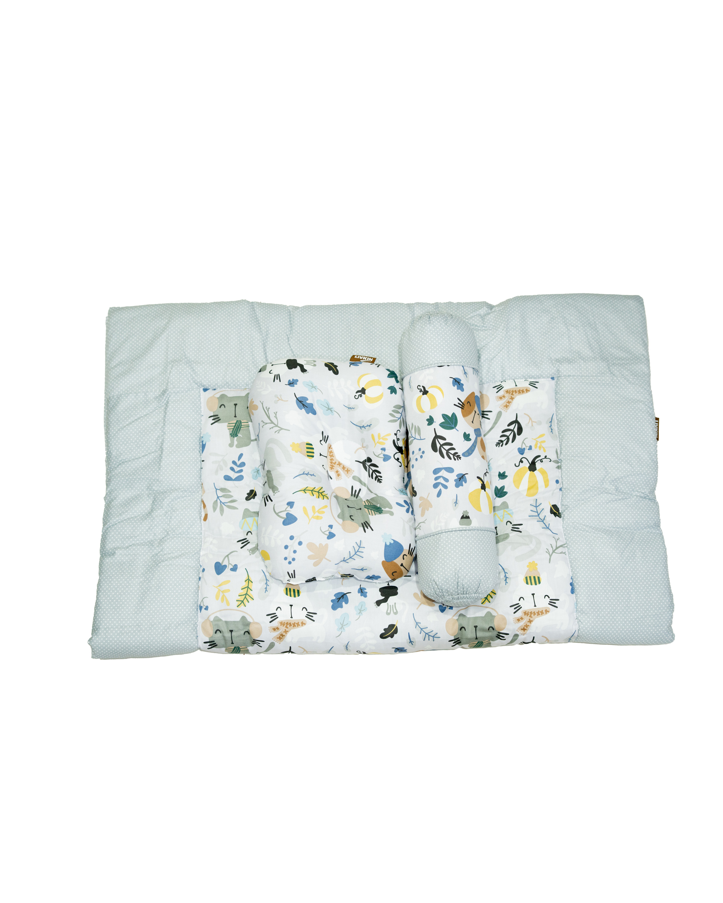 LIVKIN 3IN1 COMFORTER SET BLUE/GREY - FB