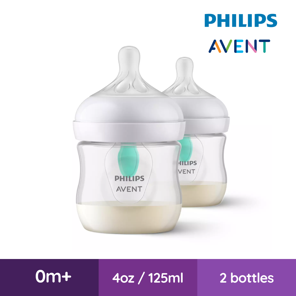 Philips Avent Bottle Natural Response with Air Free Vent 125ML/4oz - Twin Pack (20567002)