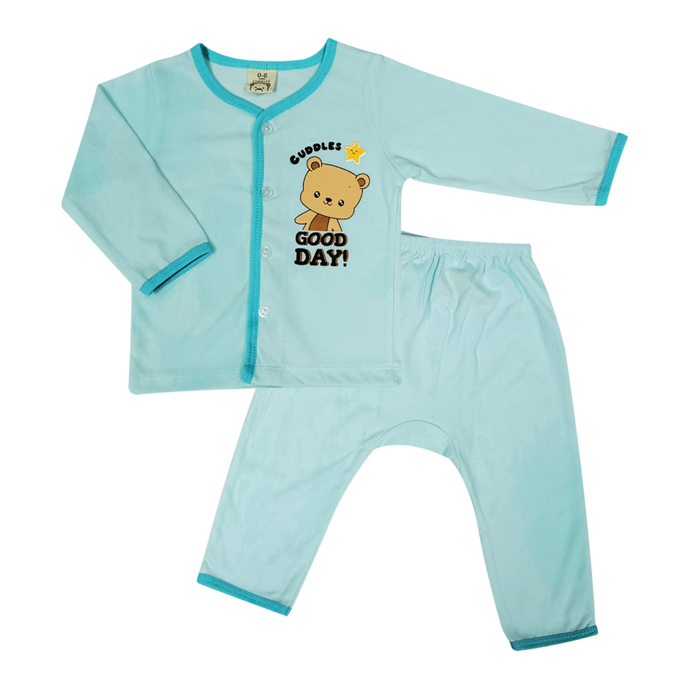 Cuddles Unisex Baby New Born Suit Set (BSW1004) - Turquoise