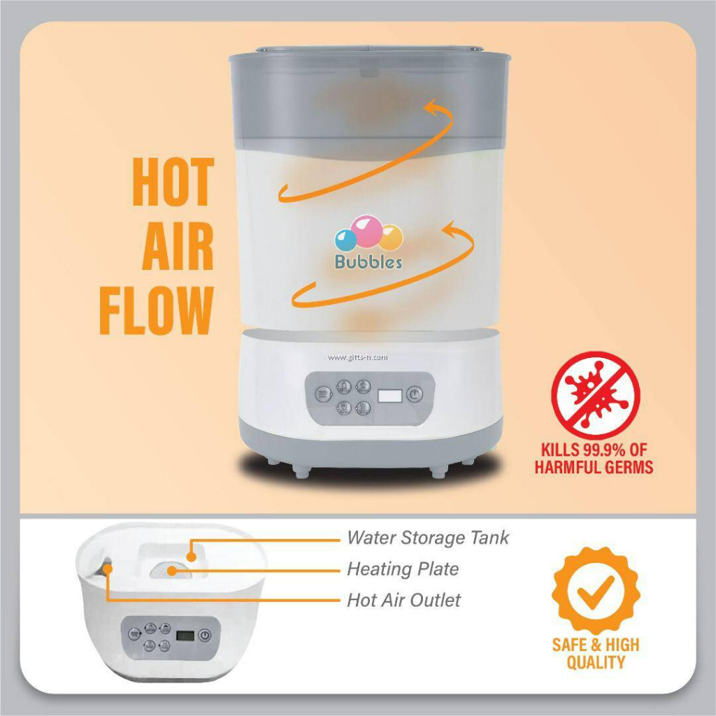 Bubbles (BUE1002) Steam and Dry Sterilizer BPA Free