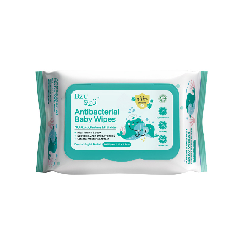 BZU BZU ANTIBATERIAL WIPES 80S