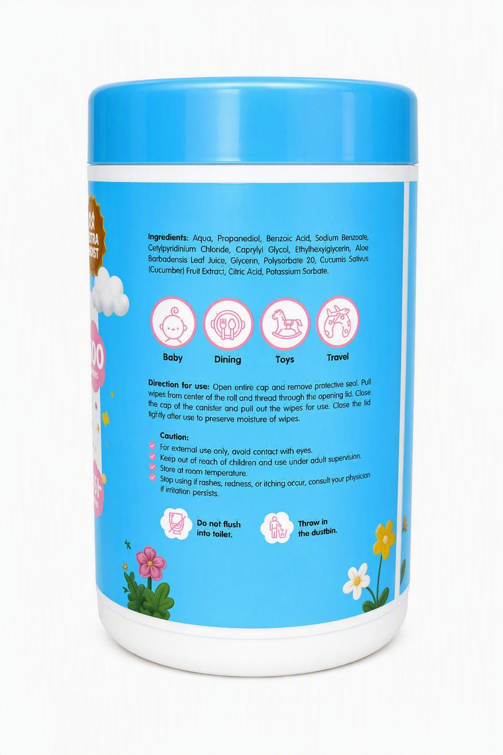 SOFYROO B.WIPES CAN 100S EXTRA MOIST