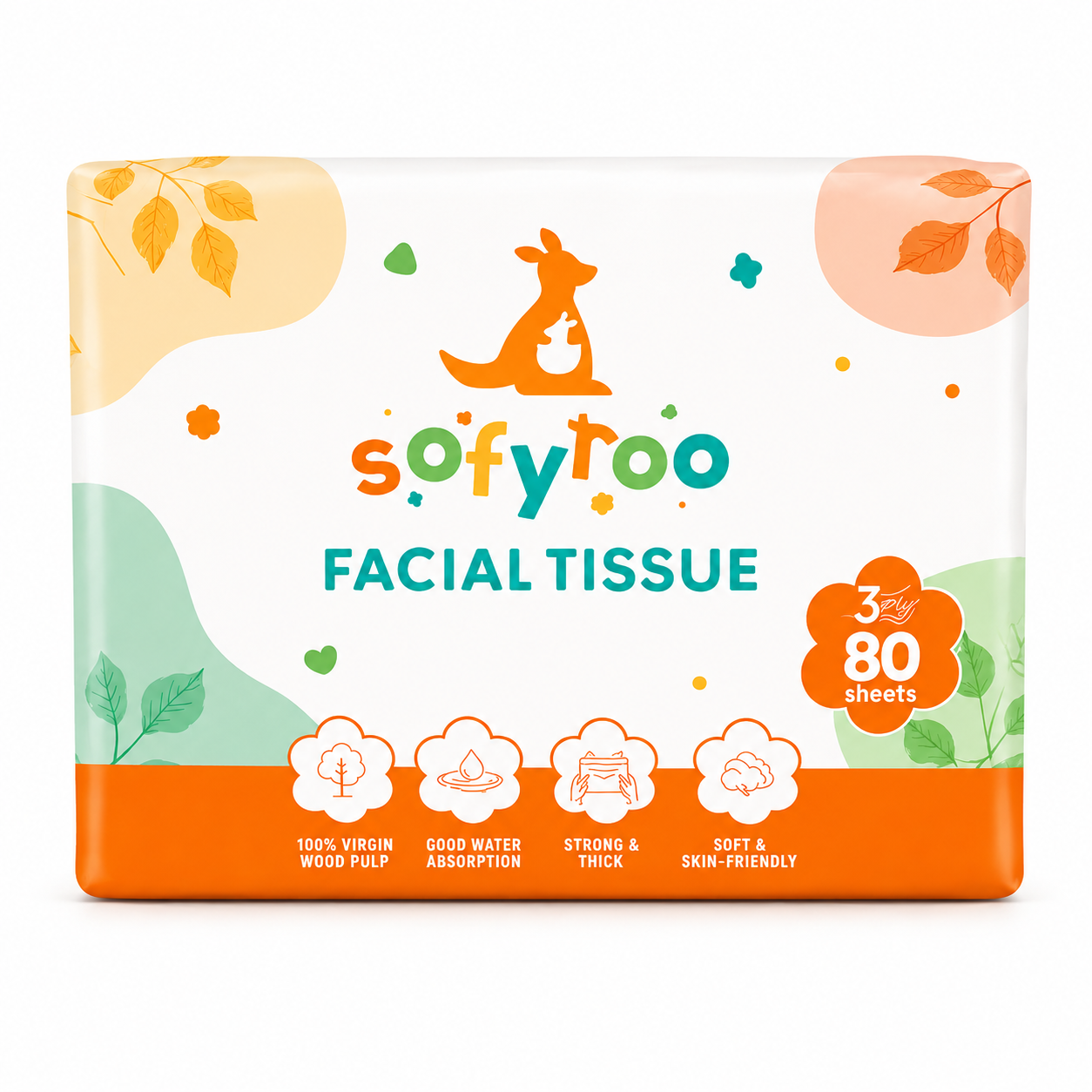 SOFYROO FACIAL TISSUE 80S-3PLY