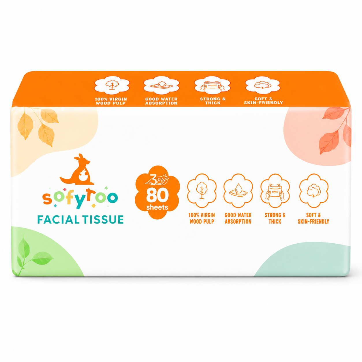 SOFYROO FACIAL TISSUE 80S-3PLY