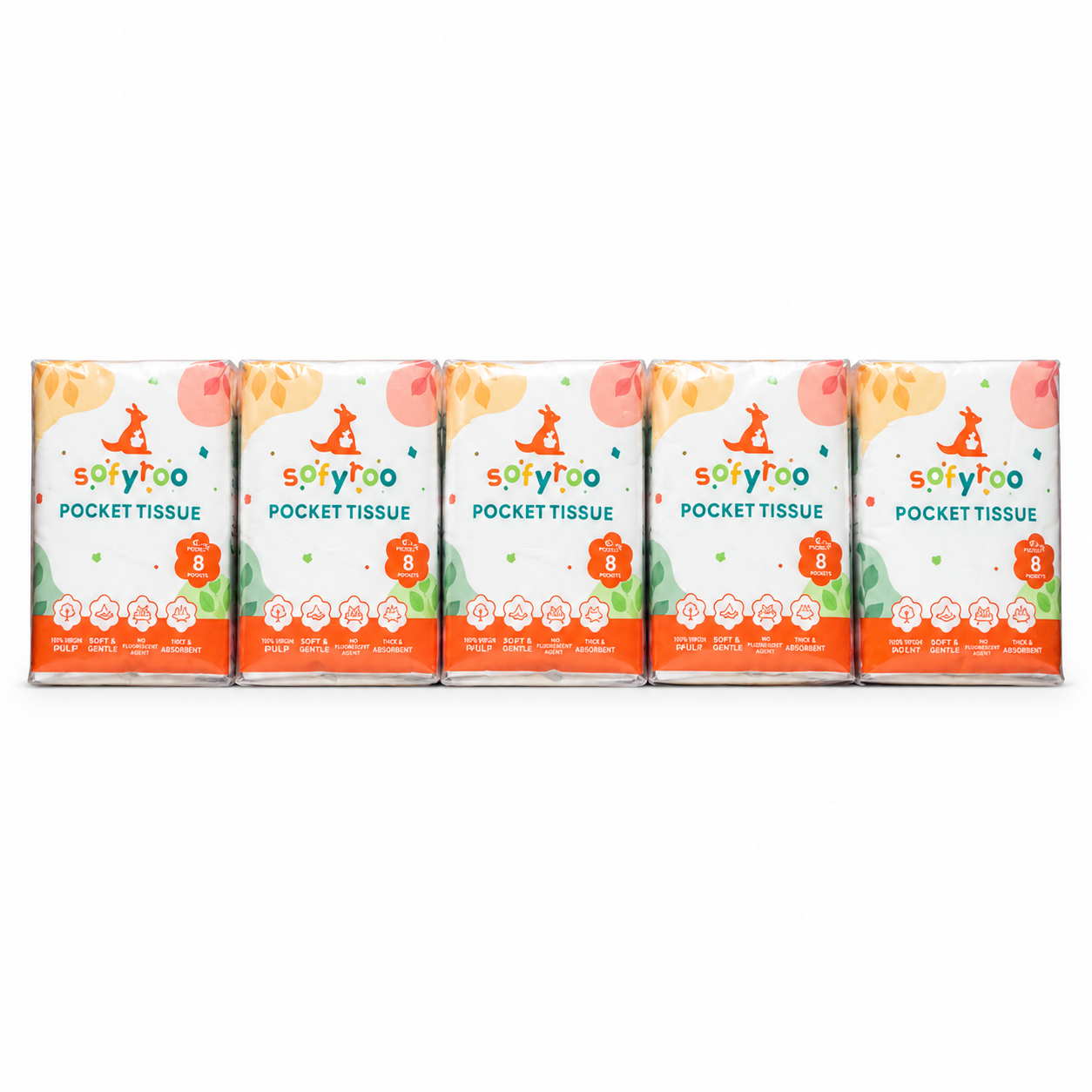 SOFYROO POCKET TISSUE 10X8S-3PLY