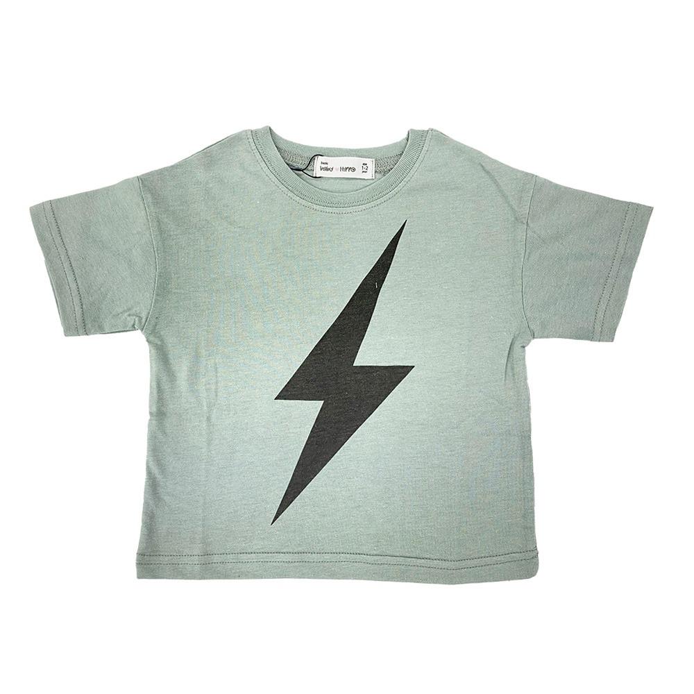 Kemeja-T Baby Hippo Lengan Pendek Tops Kasual (HTT0125-10003 - Grey)