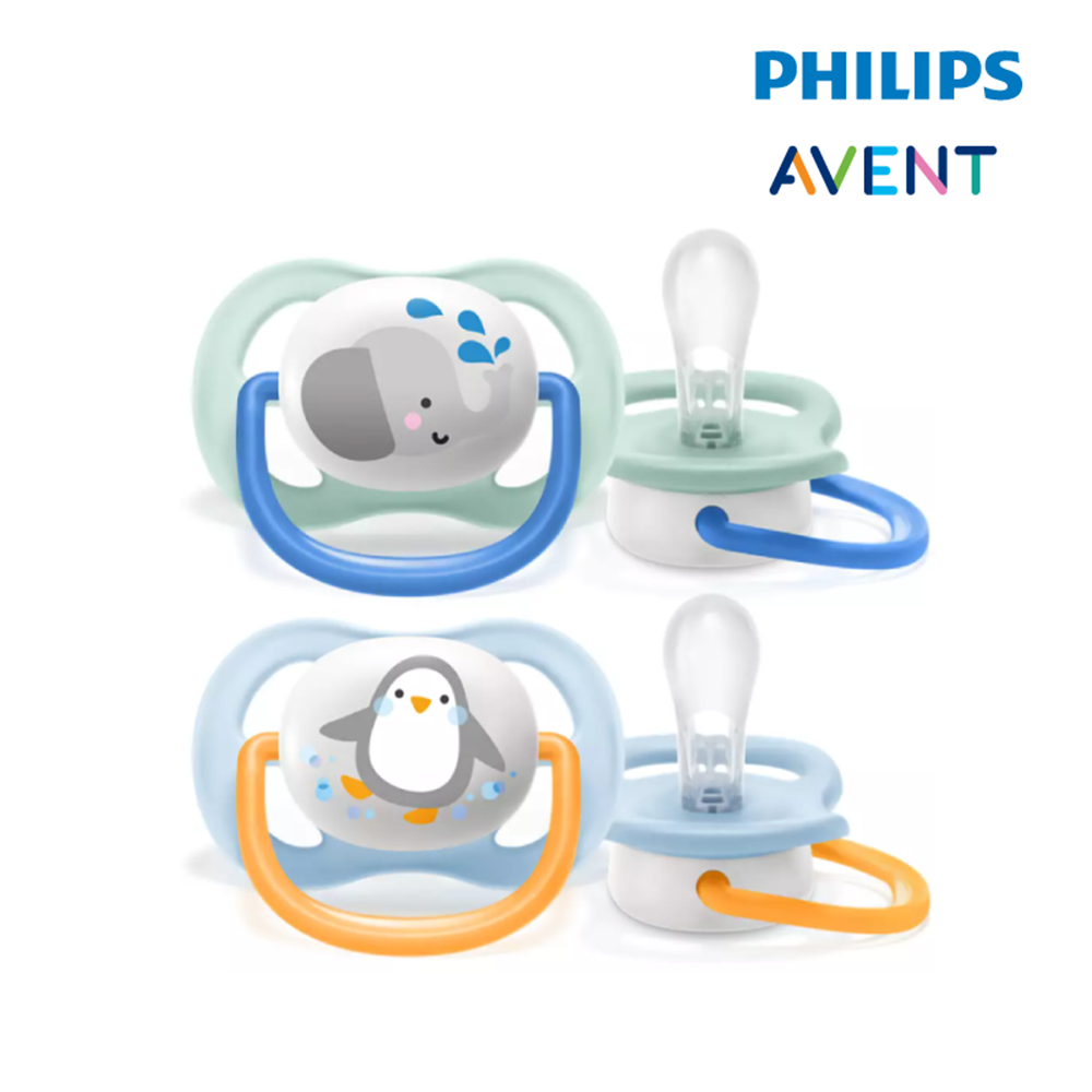 Philips Avent Ultra Air Lime/Animal 0-6Months (Elephant and Penguin) - Boy(33308005)