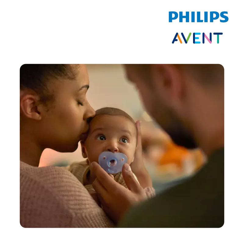 Philips Avent Curved Soothie (2 Pieces) - 0-6 Months (Boy)