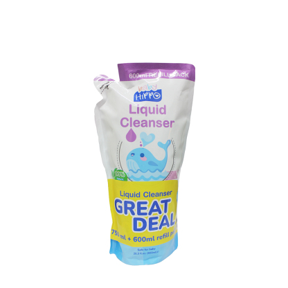 Baby Hippo Liquid Cleanser 600ml + 750ml - Unscented