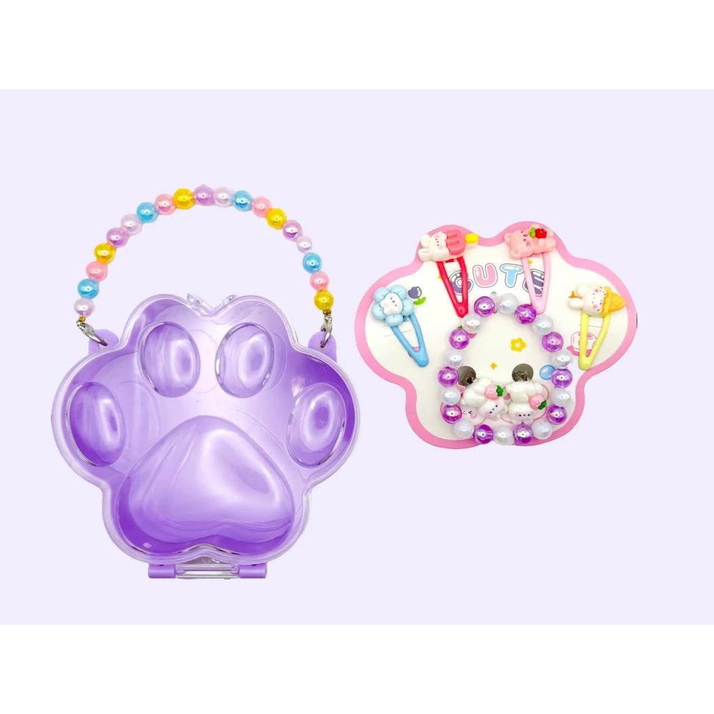 Baby Hippo Girl Accessories Gift Box - Flower Purple