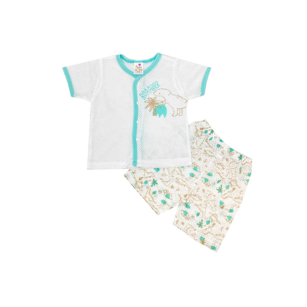 Baby Hippo Eyelet (HBS0124-21018) -  Green