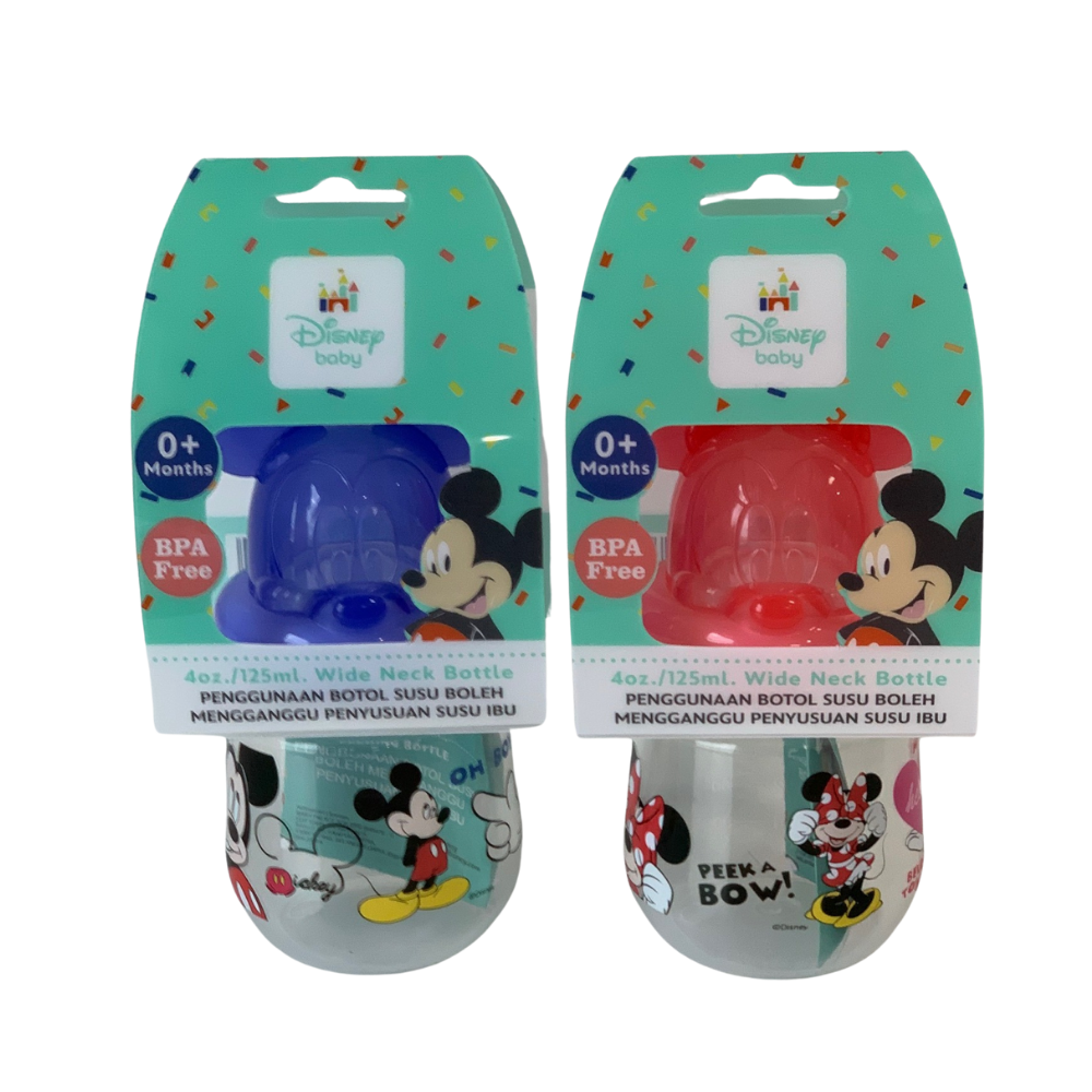 Anakku Disney Feeding Bottle (Wide Neck) - PP 4oz/120ML - Assorted Color (363-064)
