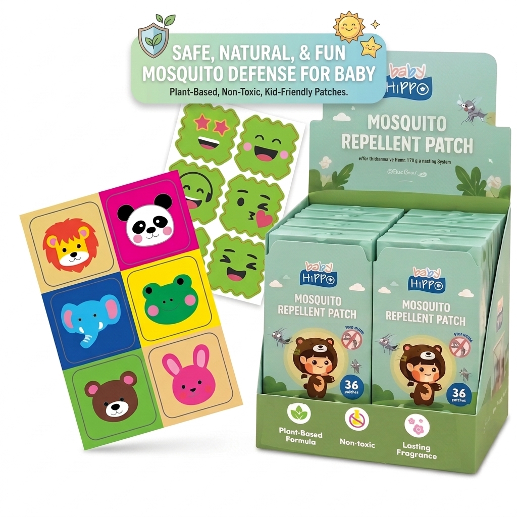 BABY HIPPO MOSQUITO REPELLENT PATCH 36S