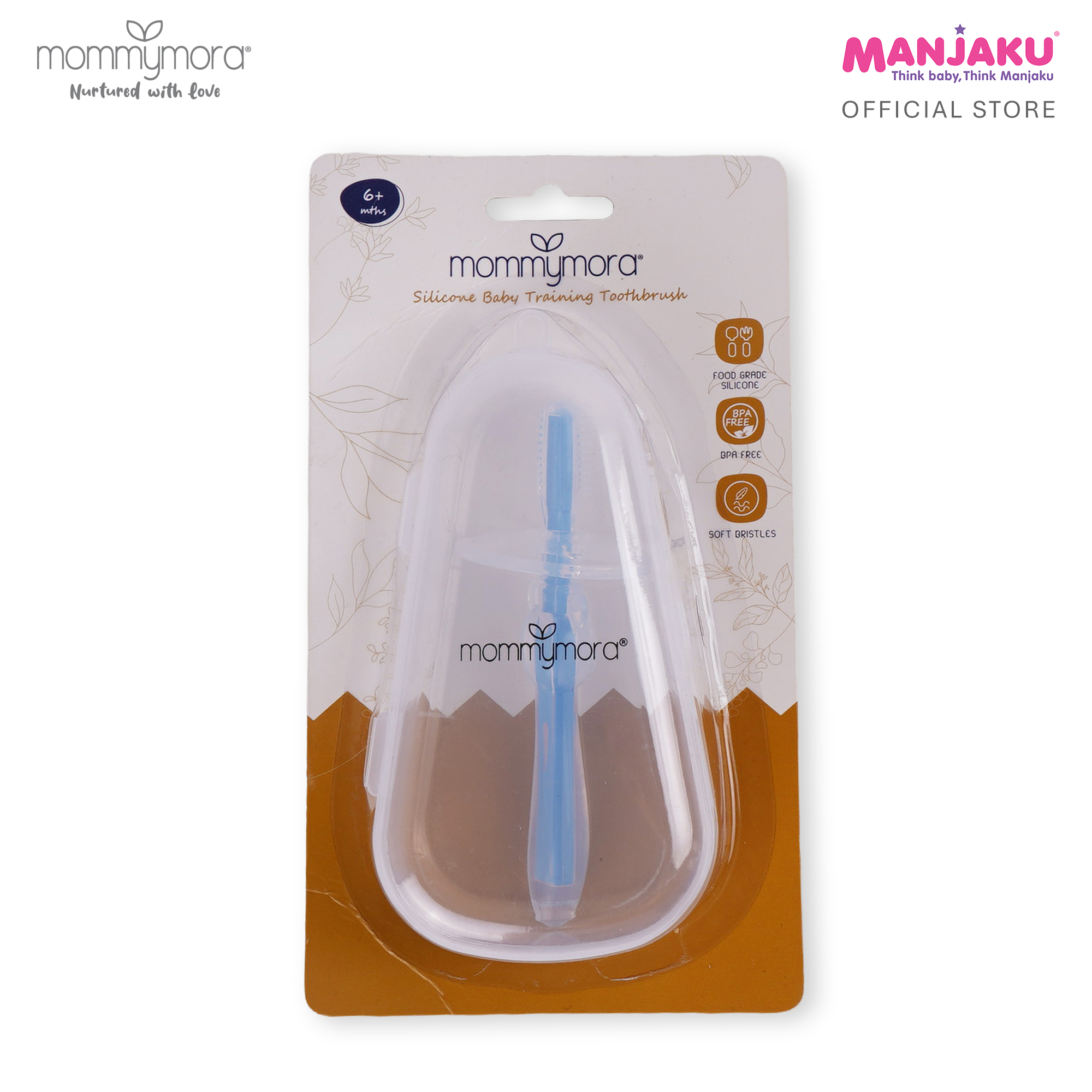 MOMMYMORA SILICONE TOOTHBRUSH BLUE
