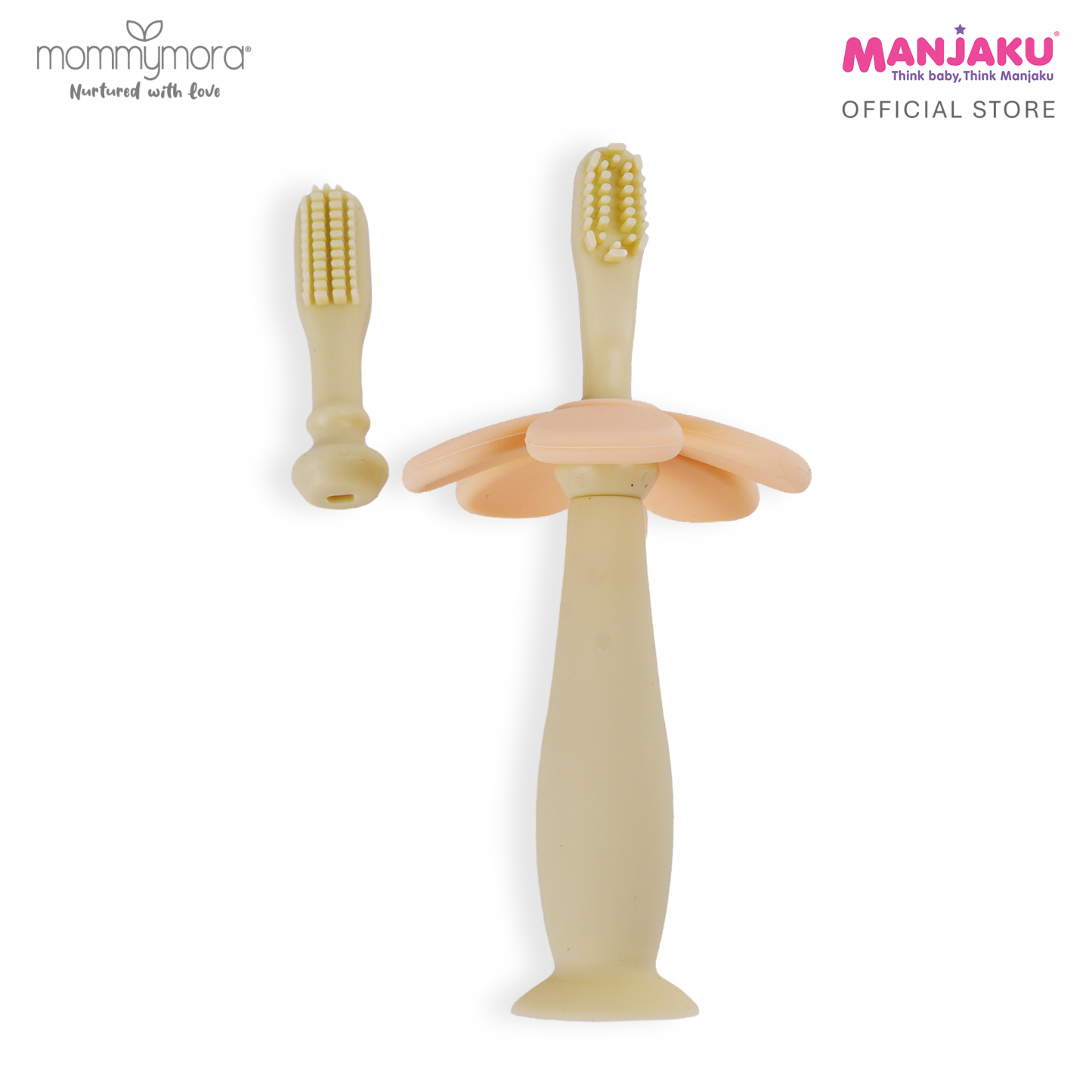 MOMMYMORA SILICONE TRAINING TOOTHBRUSH GREEN