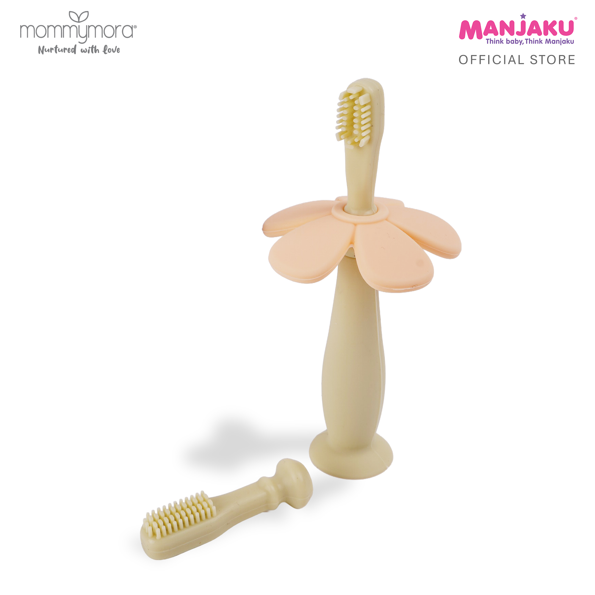 MOMMYMORA SILICONE TRAINING TOOTHBRUSH GREEN