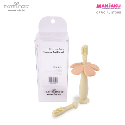 MOMMYMORA SILICONE TRAINING TOOTHBRUSH GREEN