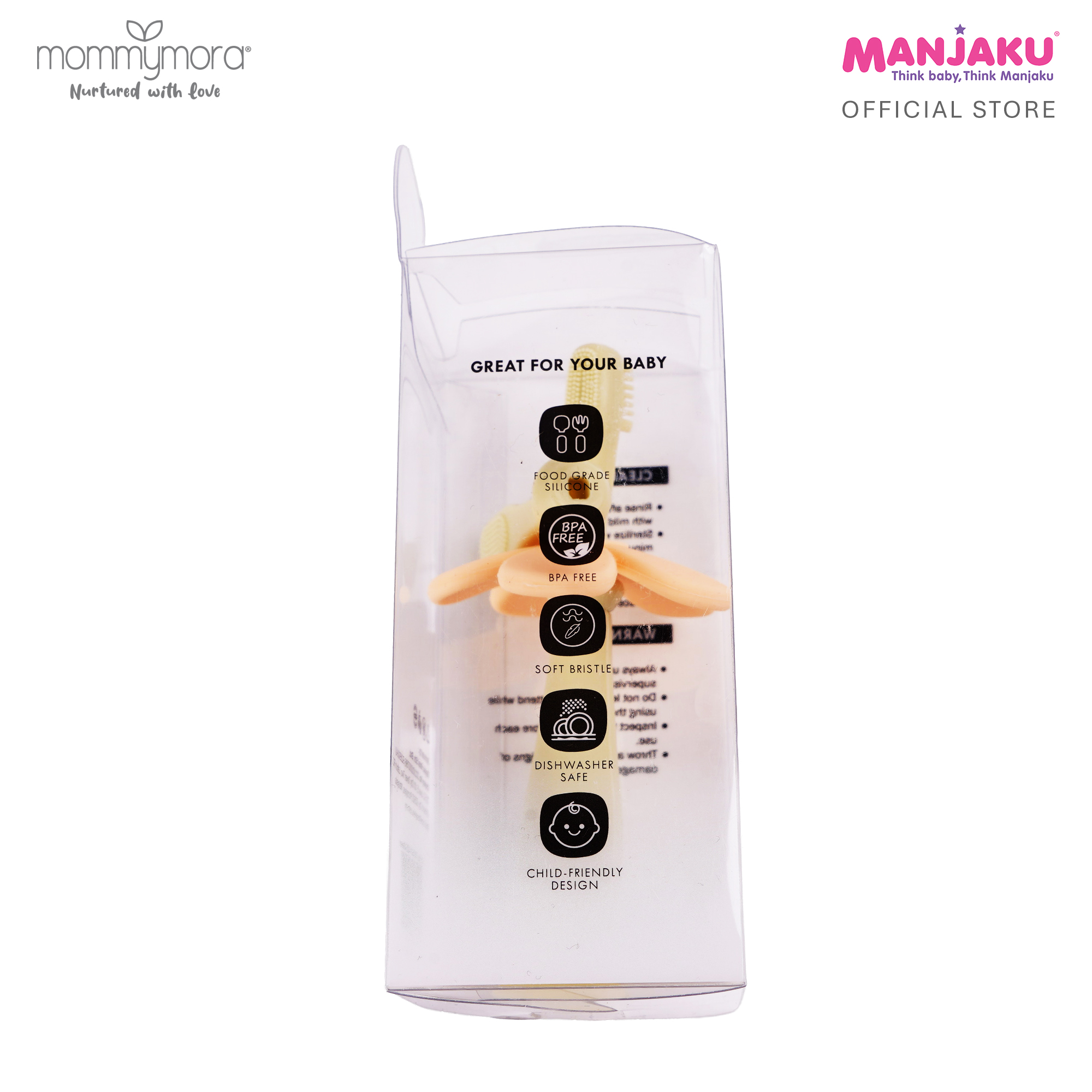 MOMMYMORA SILICONE TRAINING TOOTHBRUSH GREEN