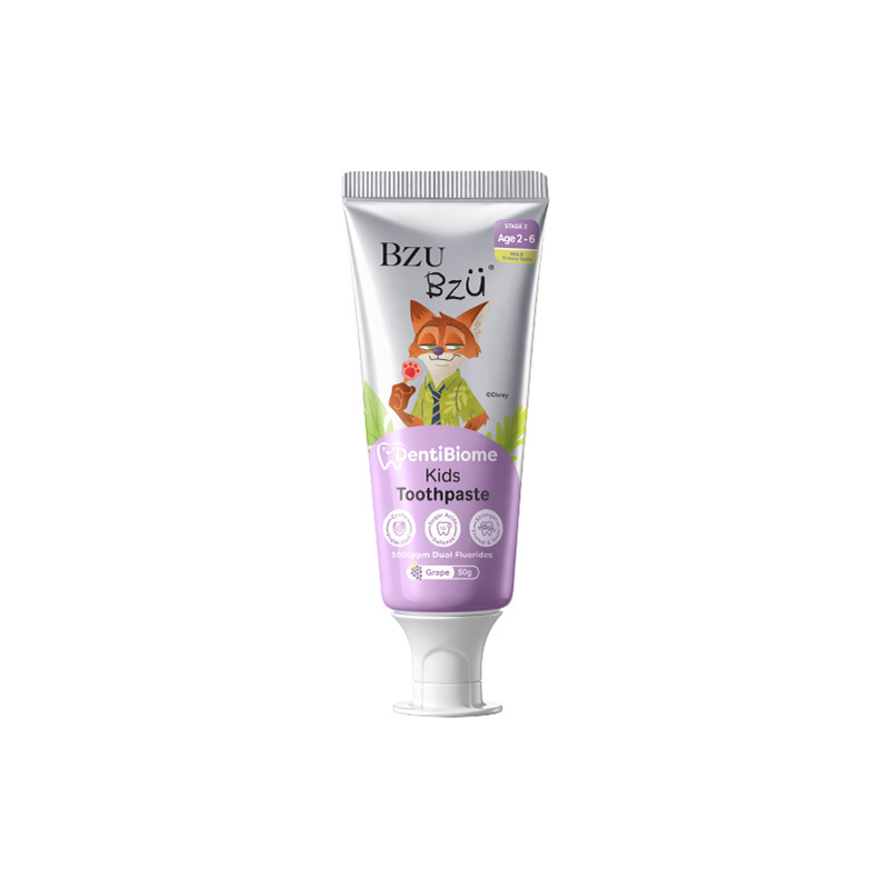 BZU BZU DENTIBIOME KIDS TOOTHPASTE (STAGE 2) - GRAPE FLAVOR