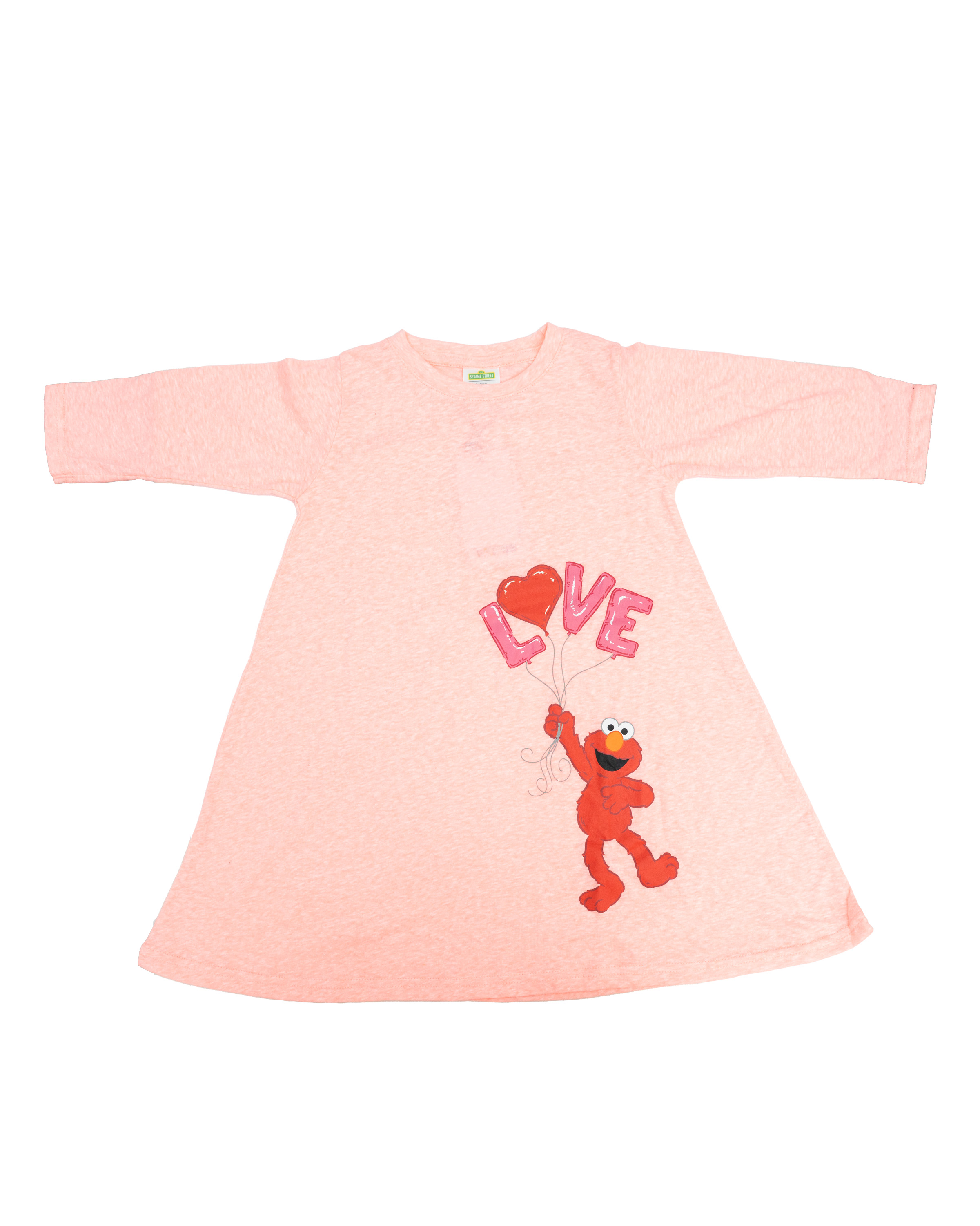 SESAME PYJAMAS DRESS (STP0925-30005) - PINK MELANGE