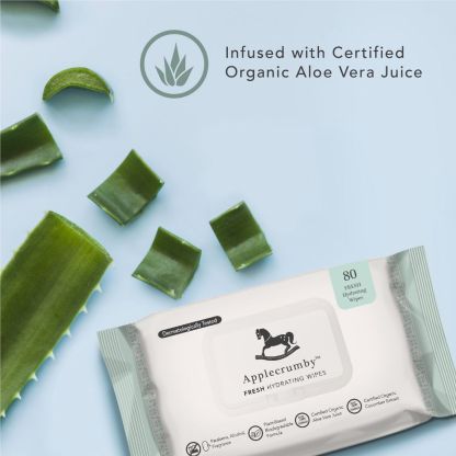 Applecrumby Fresh Hydrating Wipes 2x80s