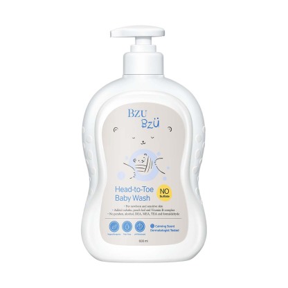 Bzu Bzu Head to Toe Baby Wash (600ml)