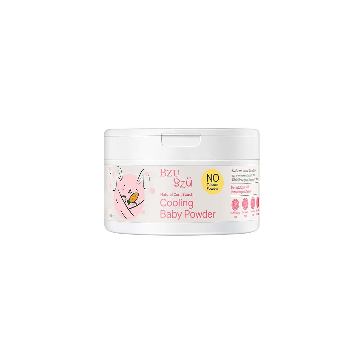 Bzu Bzu Cooling Baby Powder with Puff (140g)