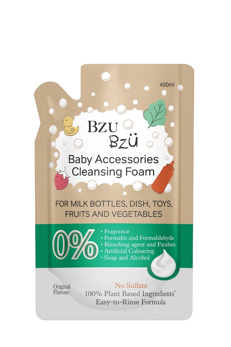 Bzu Bzu Baby Accessories Foaming Cleanser Refill Non-Flavour (400ml)
