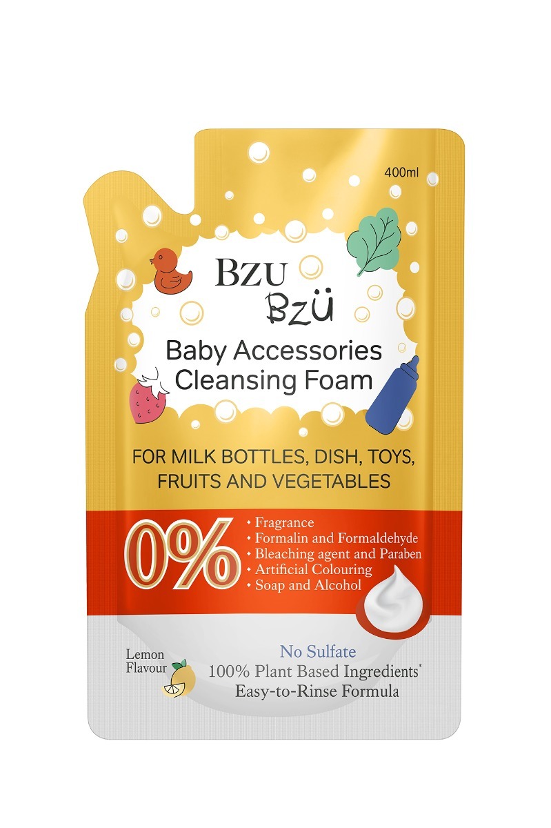 Bzu Bzu Baby Accessories Foaming Cleanser Refill Lemon Flavour (400ml)