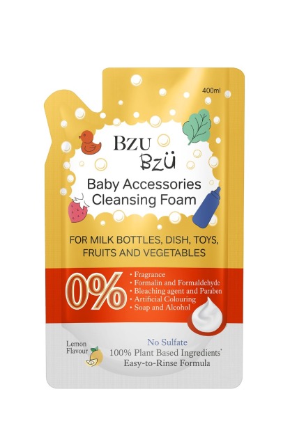 Bzu Bzu Baby Accessories Foaming Cleanser Refill Lemon Flavour (400ml)