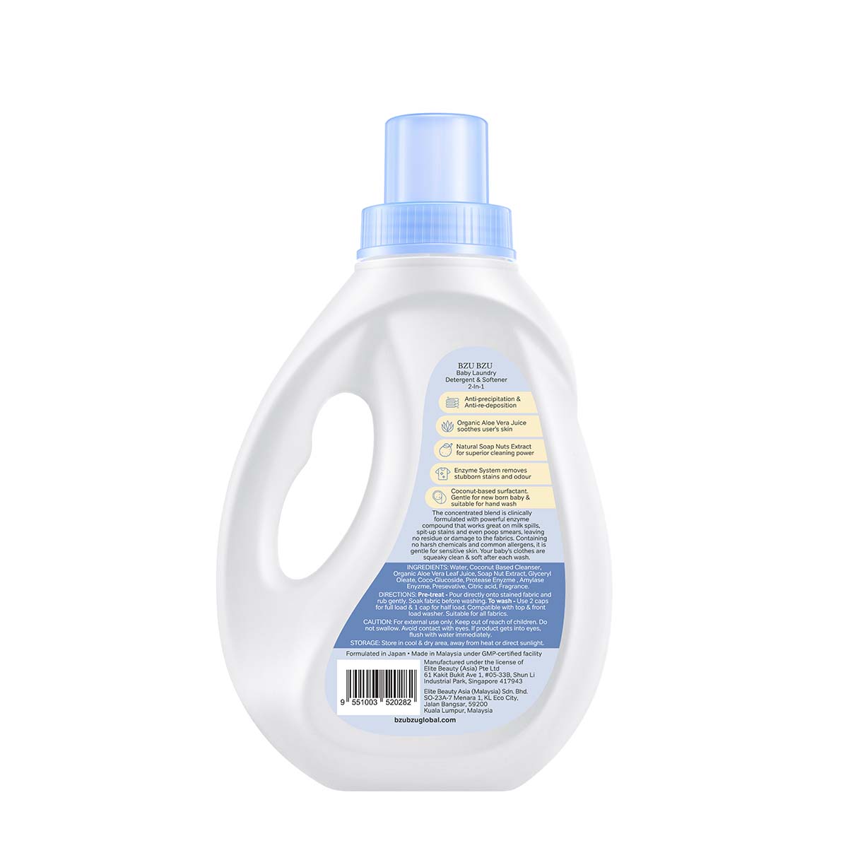 Bzu Bzu Baby Laundry Detergent & Softener 2-in-1 (1L)