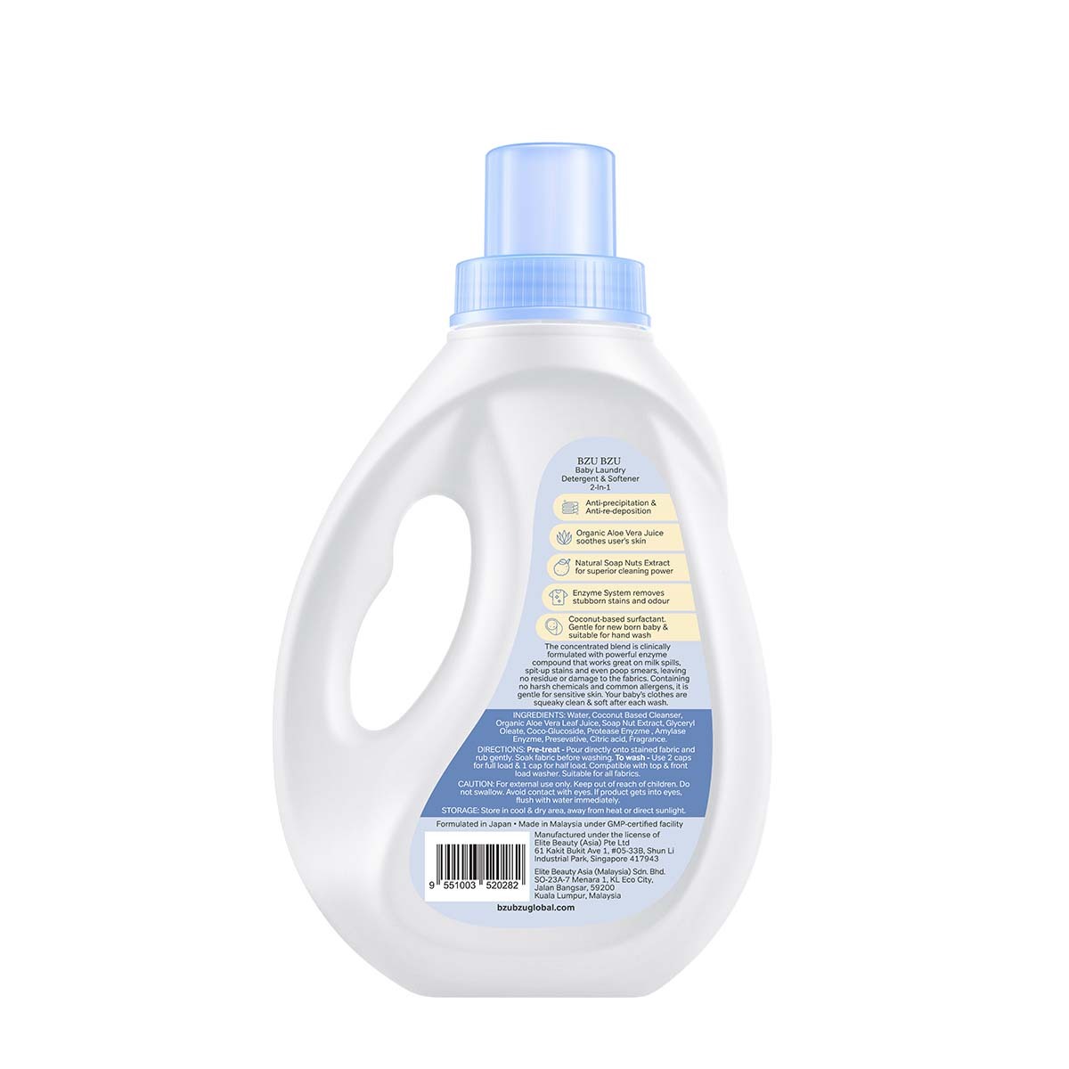 Bzu Bzu Baby Laundry Detergent & Softener 2-in-1 (1L)