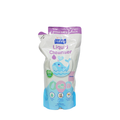 Baby Hippo Liquid Cleanser Refill Pack 600ml - Unscented