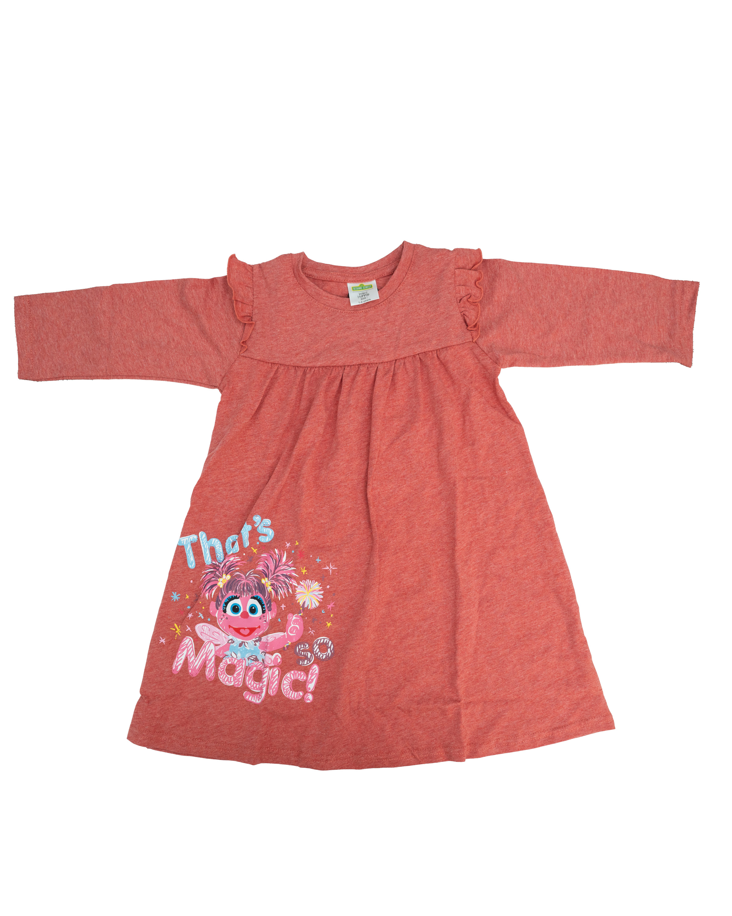 SESAME PYJAMAS DRESS (STP0925-30004) - RED MELANGE