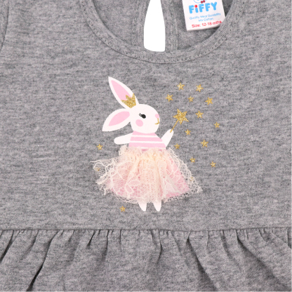 FIFFY Girl Dress (2323076) - Grey