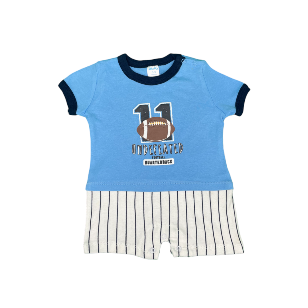 Anakku Baby Football Romper (EAK667-2)-Blue