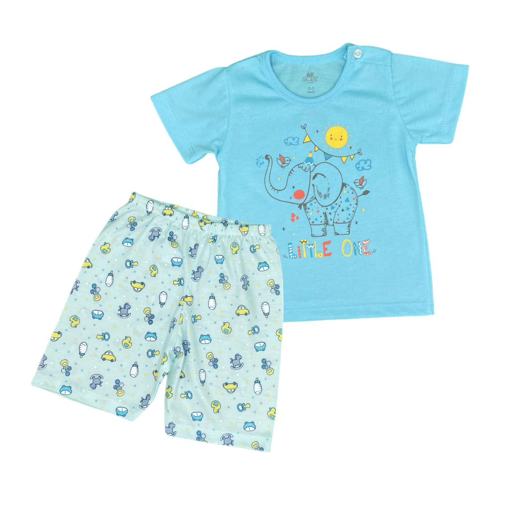 Anakku Little One Baby Suit Set (320481-2)-Blue