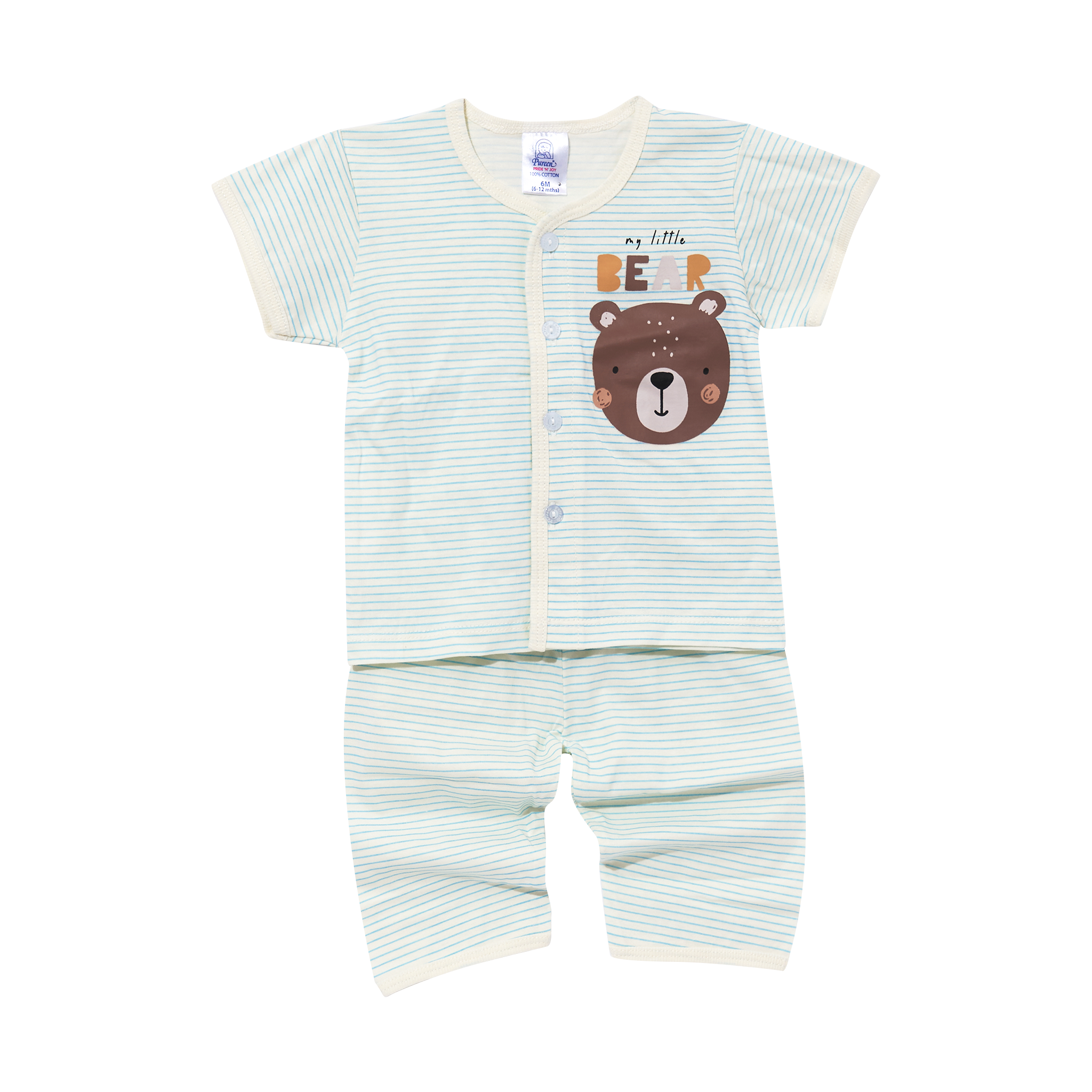PUREEN PNJ BISF 0048 FP+BP S/S+L/P SUTERA  - CREAM