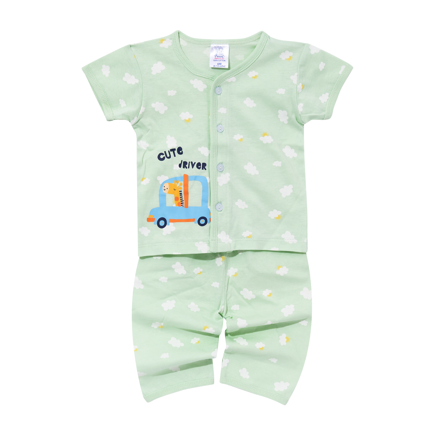 PUREEN PNJ BISF 0048 FP+BP S/S+L/P SUTERA - LIGHT GREEN