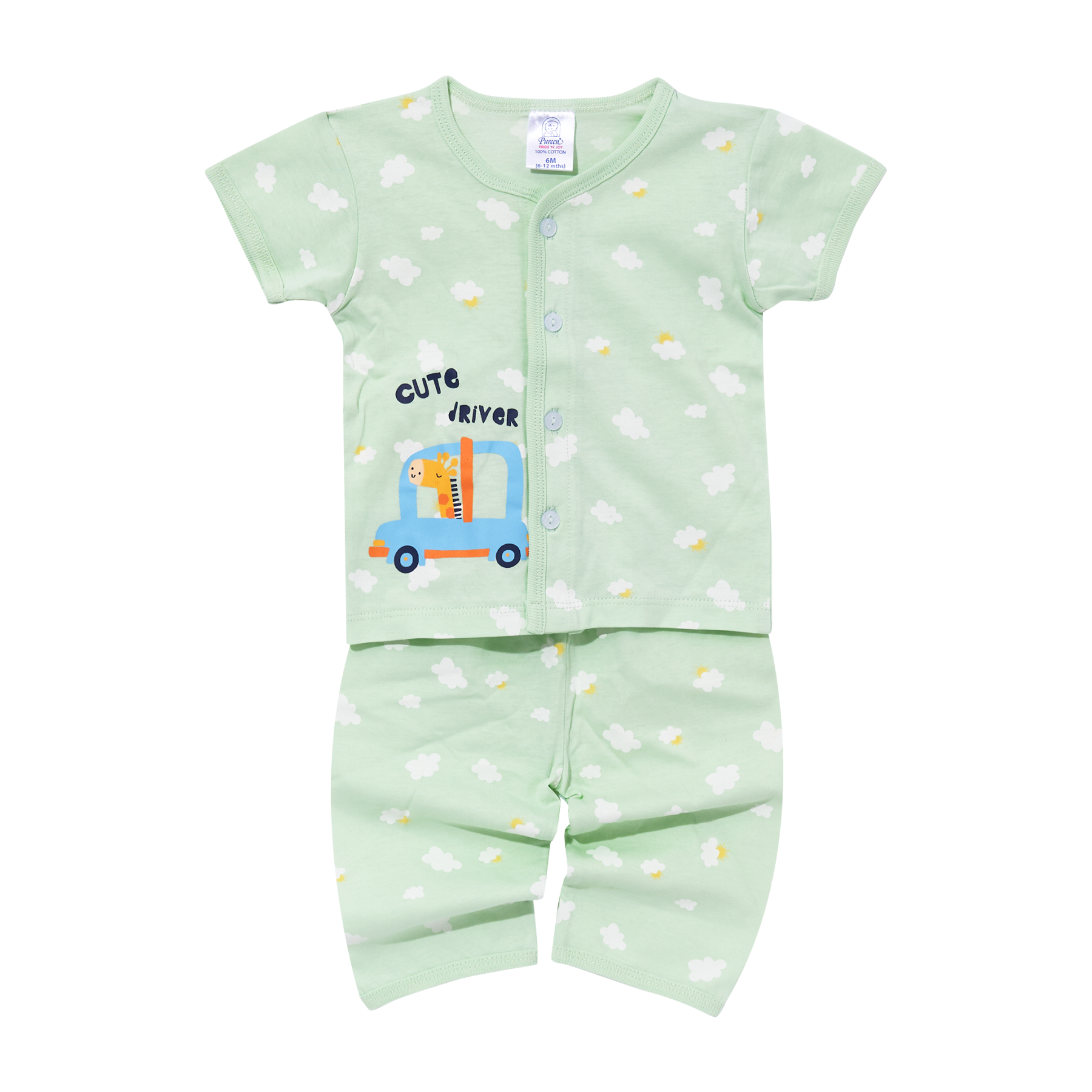 PUREEN PNJ BISF 0048 FP+BP S/S+L/P SUTERA - LIGHT GREEN