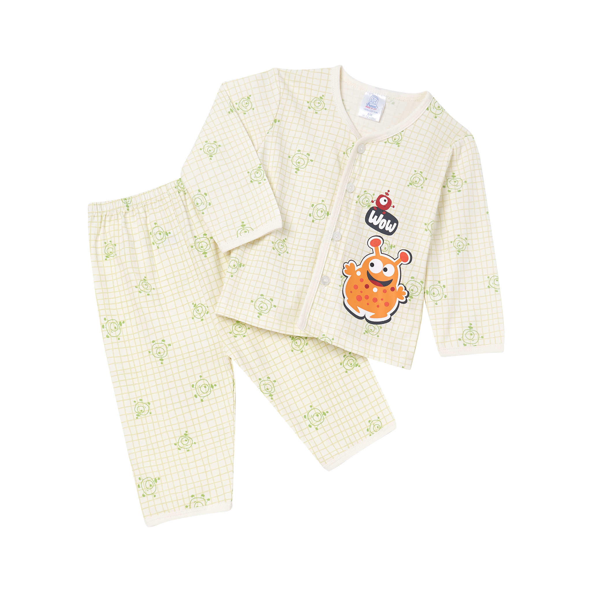 PUREEN PNJ BISF 0119 FP+BP L/S+L/P SUTERA - CREAM