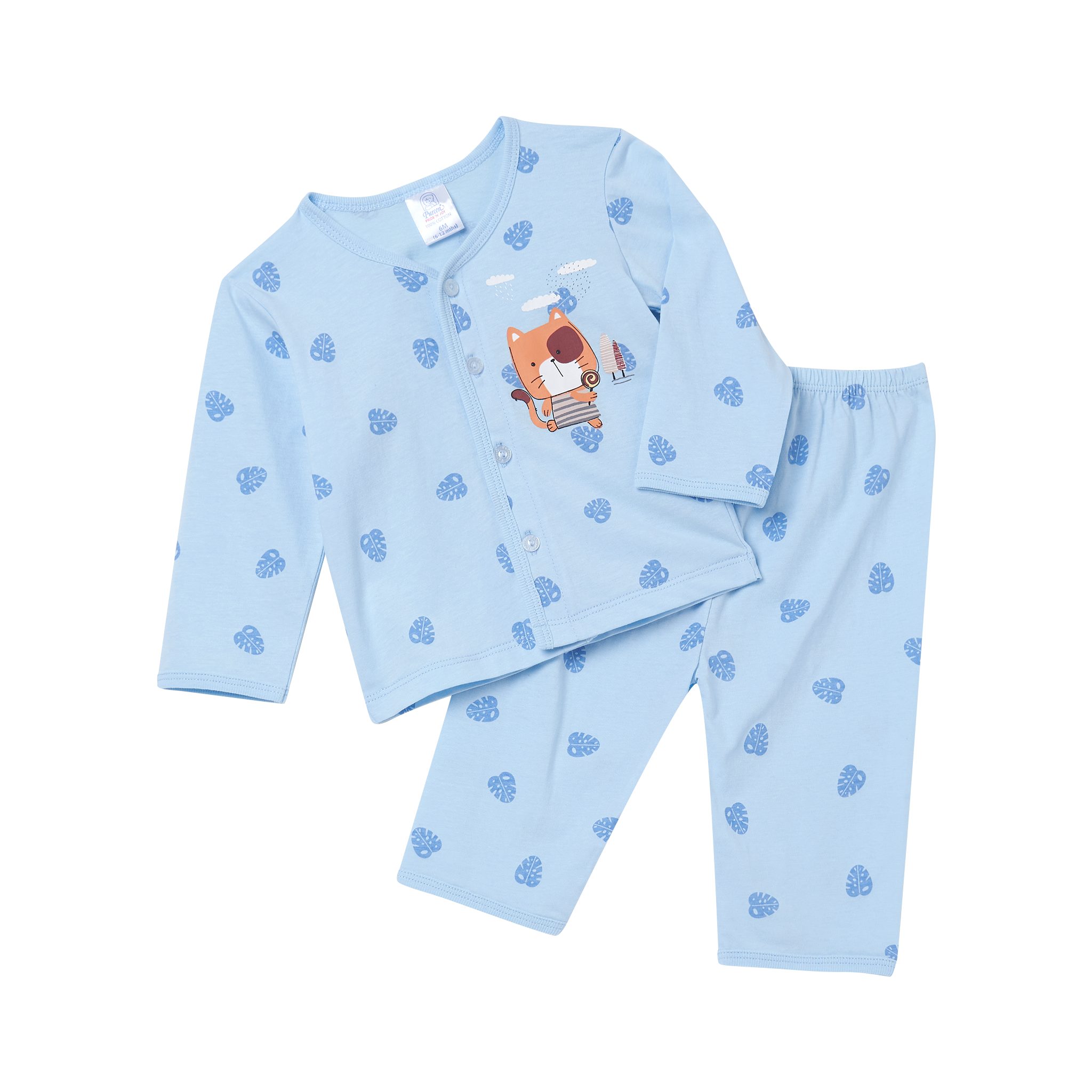 PUREEN PNJ BISF 0119 FP+BP L/S+L/P SUTERA - BLUE