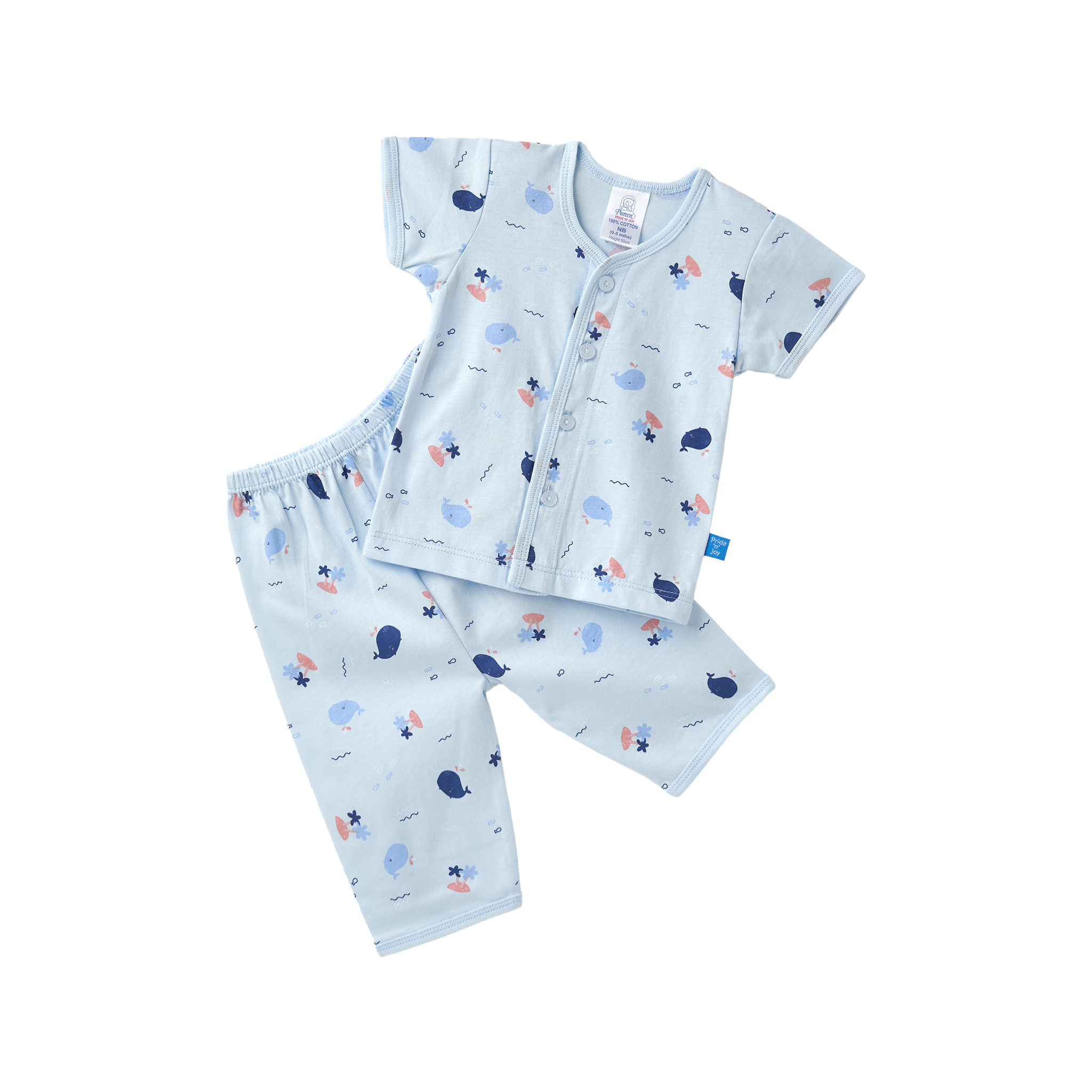 PUREEN PNJ BNSF 0065 S/S VEST+L/P SUTERA  - BLUE