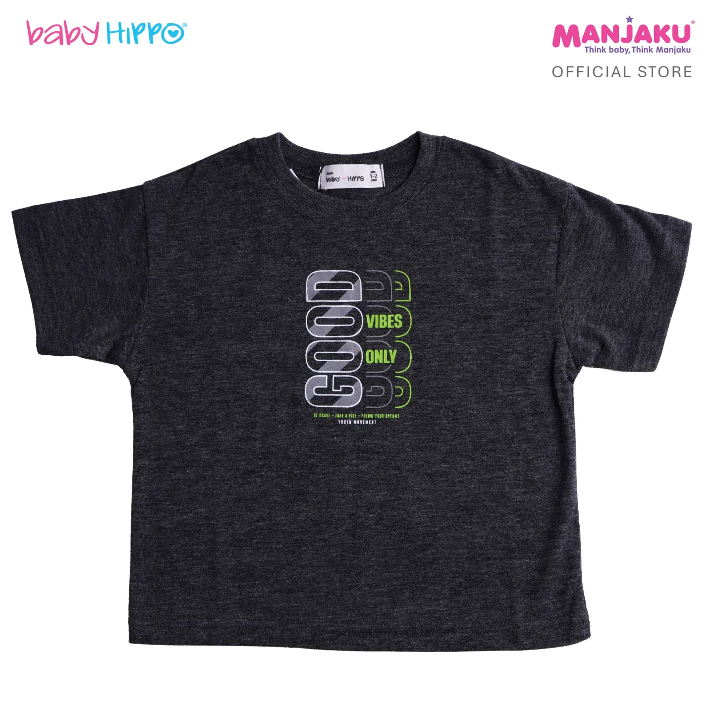 B.HIPPO S/S TOP (HTT1125-10251) - GOOD VIBES ONLY