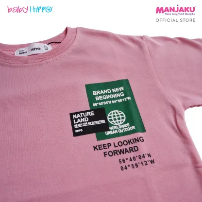 B.HIPPO S/S TOP (HTT1125-10256) - KEEP LOOKING FORWARD